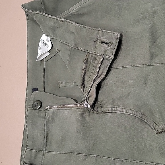 Hudson, Size 31, Olive / Army Green Denim Mini Skirt, Excellent Used Condition - Picture 7 of 10